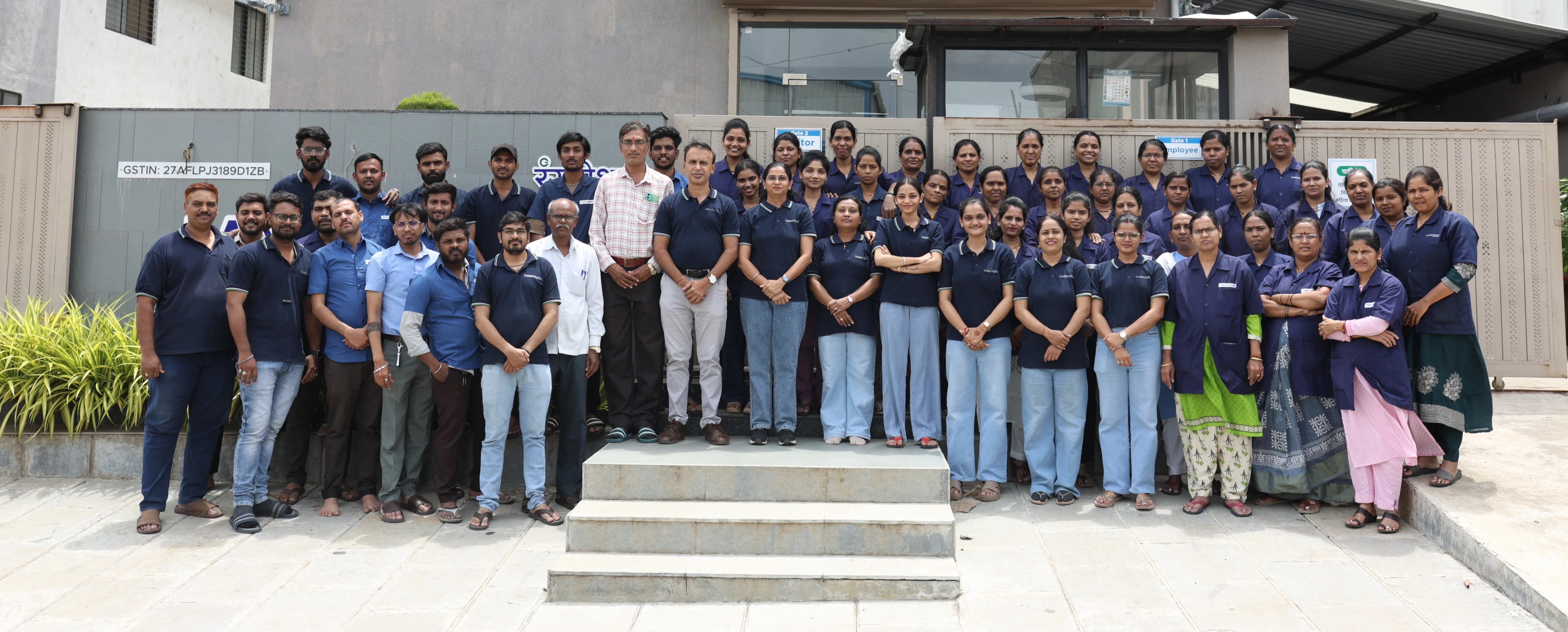 Rangvishwa Technologies Pvt.Ltd. — entire team of 50 professionals at the Nashik facility