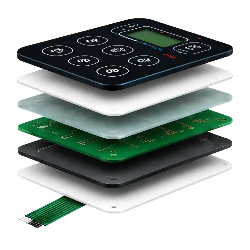 Membrane switch layer construction