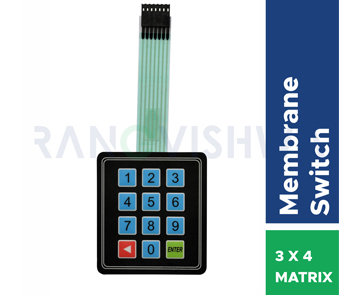 Standard Membrane Keypads 3 x 4