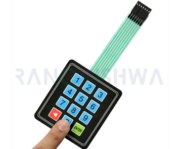 3x4 Universal Matrix Membrane Switch Keypad