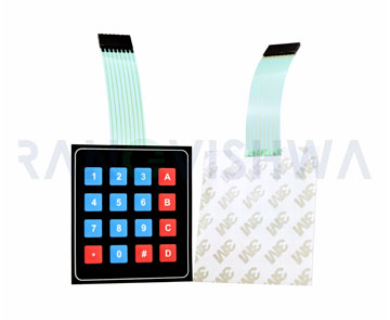 4x4 Universal Matrix Membrane Switch Keypad