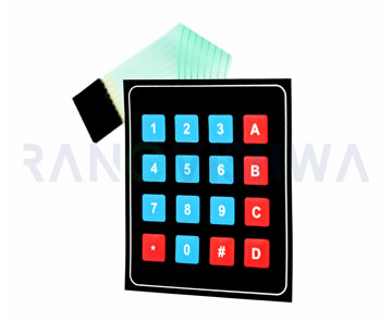 4x4 Universal Matrix Membrane Switch Keypad